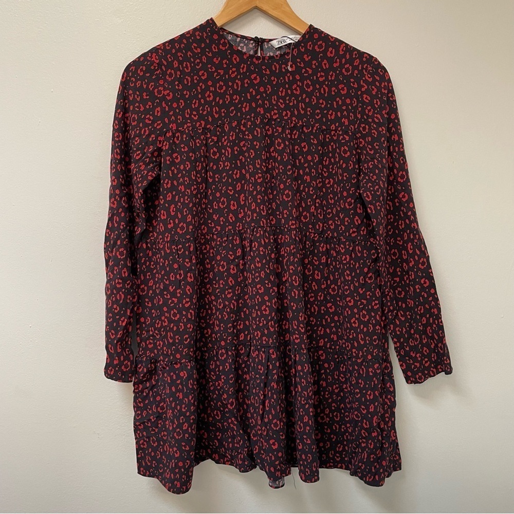 Zara floral long sleeve babydoll dress size XS